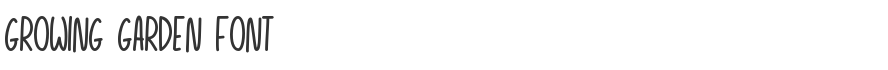 Growing Garden Font