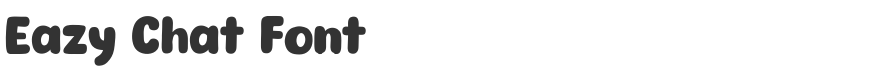 Eazy Chat Font
