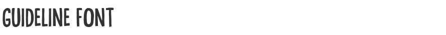Guideline Font