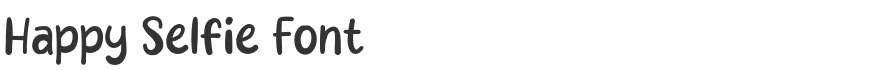 Happy Selfie Font