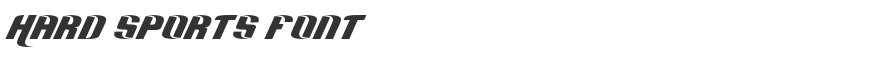 Hard Sports Font