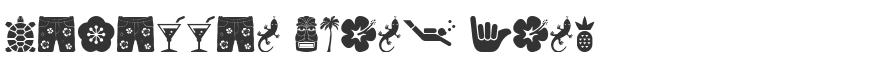Hawaiian Icons Font