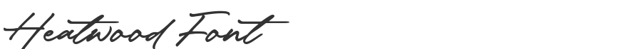 Heatwood Font