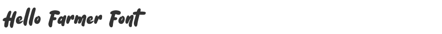 Hello Farmer Font