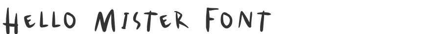 Hello Mister Font