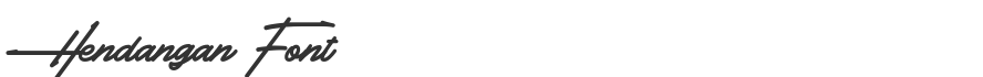 Hendangan Font
