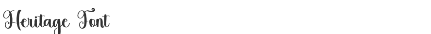 Heritage Font
