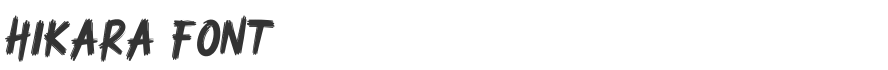 Hikara Font