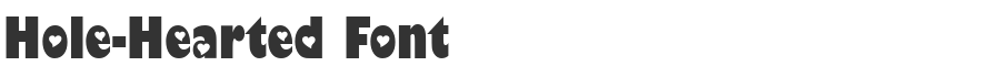 Hole-Hearted Font