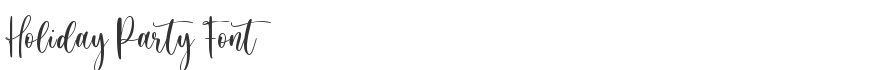 Holiday Party Font