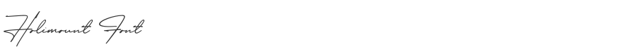 Holimount Font