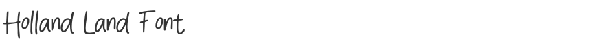 Holland Land Font