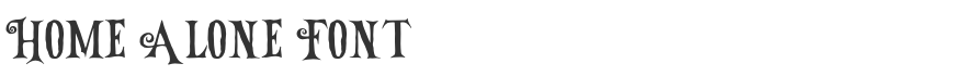 Home Alone Font