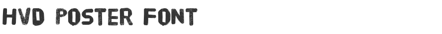 HVD Poster Font