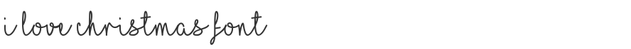 I Love Christmas Font