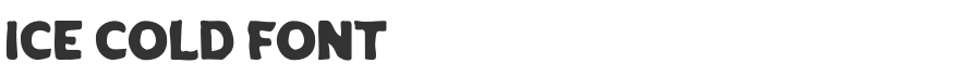 Ice Cold Font