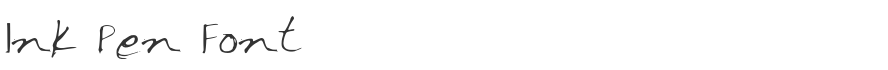 Ink Pen Font