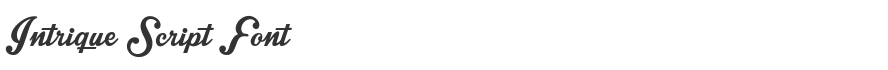Intrique Script Font