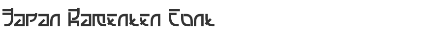 Japan Ramenten Font