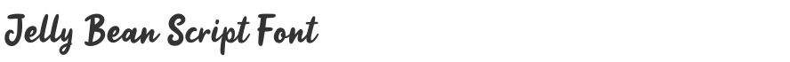 Jelly Bean Script Font