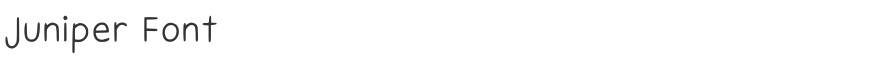 Juniper Font