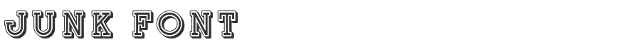 Junk Font