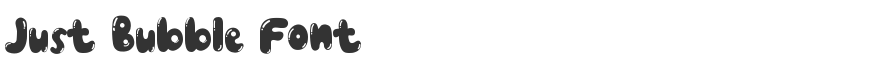 Just Bubble Font