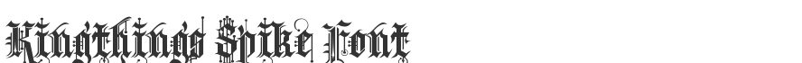Kingthings Spike Font