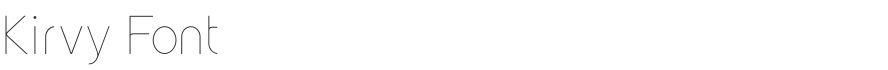 Kirvy Font