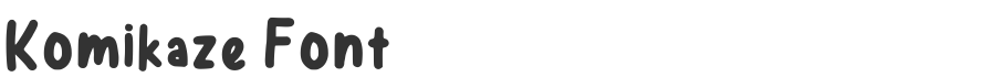 Komikaze Font