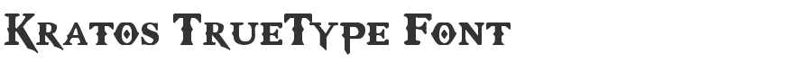 Kratos TrueType Font