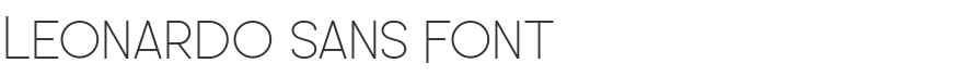 Leonardo Sans Font