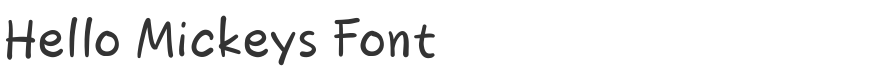 Hello Mickeys Font