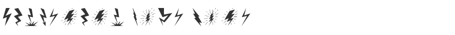 Lightning Bolt Font