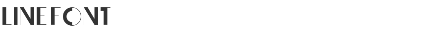 Line Font