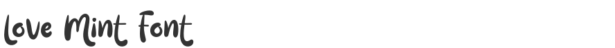 Love Mint Font