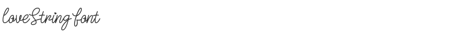 Love String Font