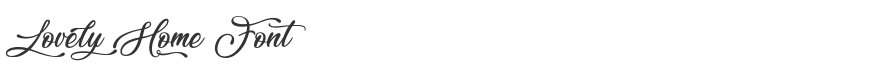 Lovely Home Font