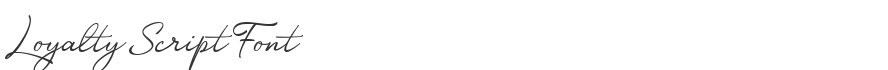 Loyalty Script Font