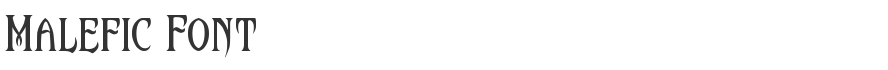 Malefic Font