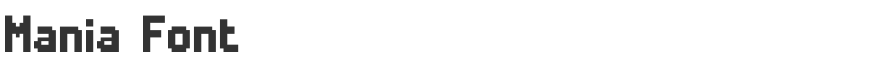 Mania Font