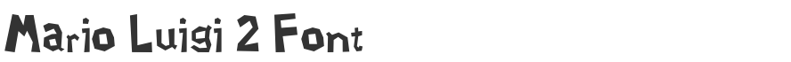 Mario Luigi 2 Font