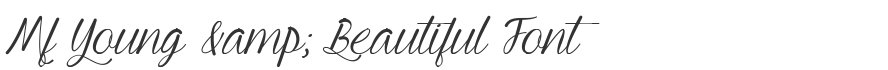 Mf Young & Beautiful Font