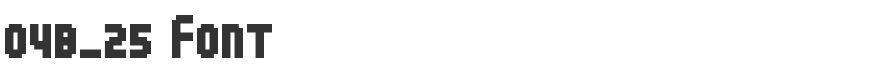 04b_25 Font