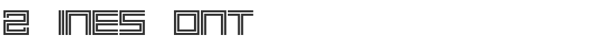 2 Lines Font