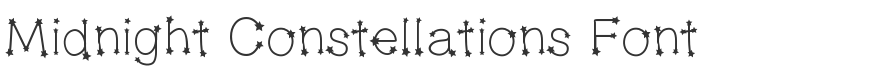 Midnight Constellations Font
