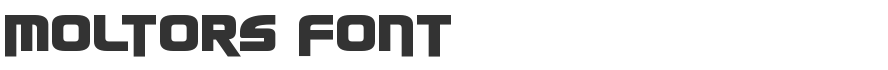 Moltors Font