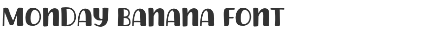 Monday Banana Font