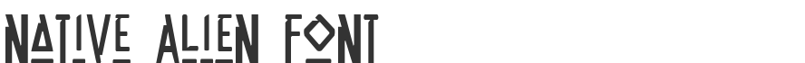 Native Alien Font