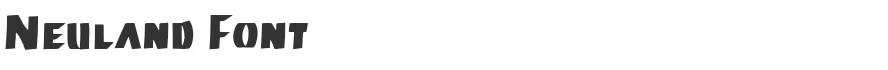 Neuland Font